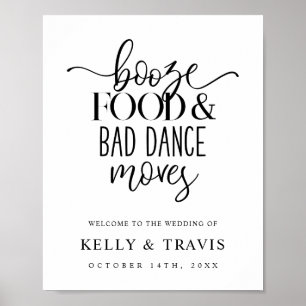 Affiche Booze Food and Bad Dance déplace l'affiche Mariage