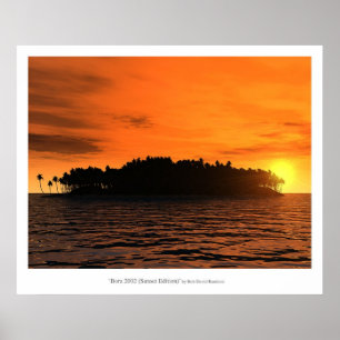 Affiche Bora 2002 (édition de coucher du soleil)