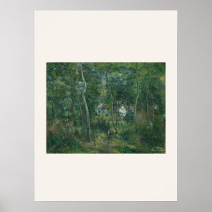 Affiche Bord de la forêt par Renoir - Art Impressionniste