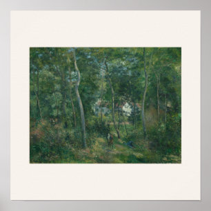 Affiche Bord de la forêt par Renoir - Art Impressionniste
