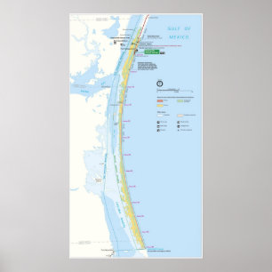 Affiche Bord de la mer de ressortissant d'île d'aumônier