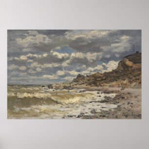 Affiche Bord de mer à Sainte-Adresse Paysage marin vinta