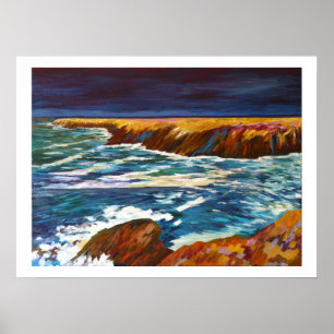 Affiche Bord de mer en Bretagne