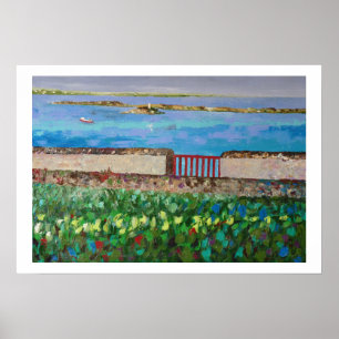 Affiche Bord de mer en Bretagne à la barrière