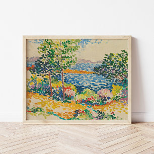 Affiche Bord de mer en Méditerranée Henri-Edmond Cross