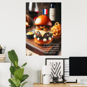Affiche Bordeaux Bistro Burger 24x36