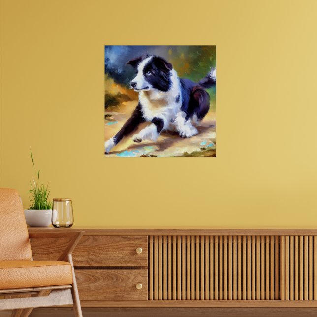 Affiche Bordure Collie Chien (Salon 2)
