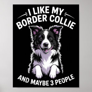 Affiche Bordure Collie Design Pour Hommes Femmes Enfants F