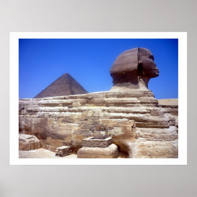 Affiche bordure de la pyramide sphinx (Devant)