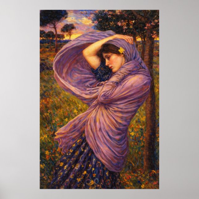 Affiche Borée par John William Waterhouse (Devant)