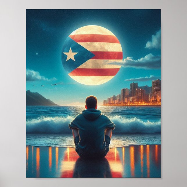 Affiche Boricua Hasta en la Luna (Devant)