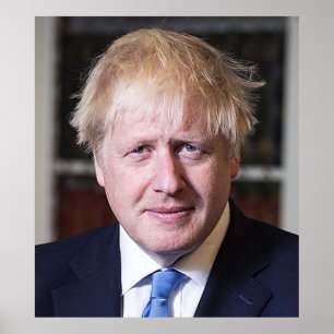 AFFICHE BORIS JOHNSON PREMIER MINISTRE BRITANNIQUE