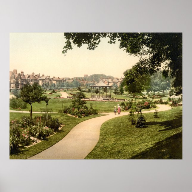 Affiche Borough Gardens, Dorchester, Dorset, Angleterre (Devant)
