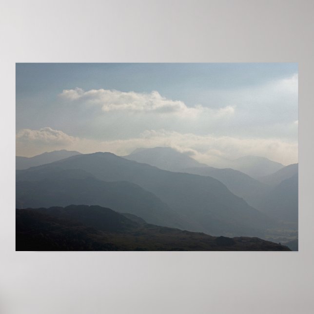 Affiche Borrowdale, district de Wallacrag Keswick Lake (Devant)