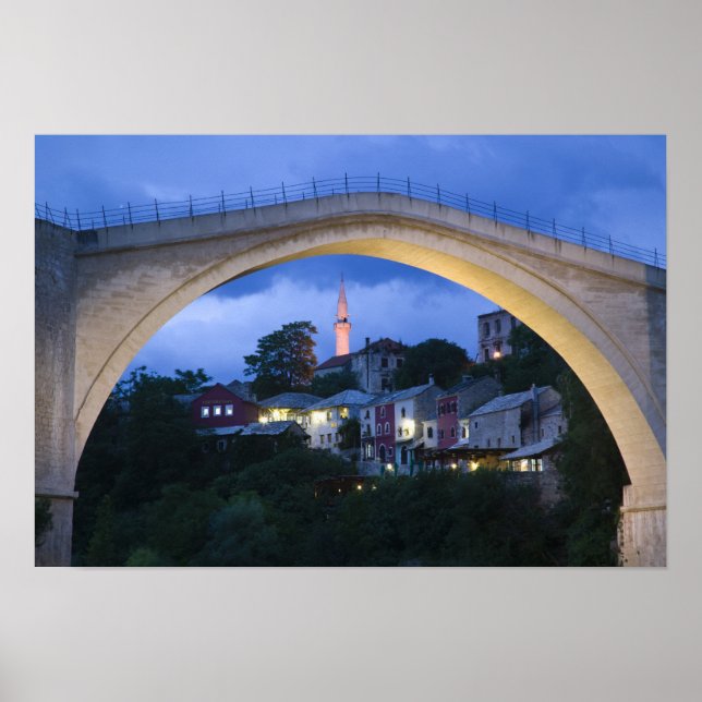 Affiche Bosnie-Herzégovine - Mostar. L'ancien pont 2 (Devant)