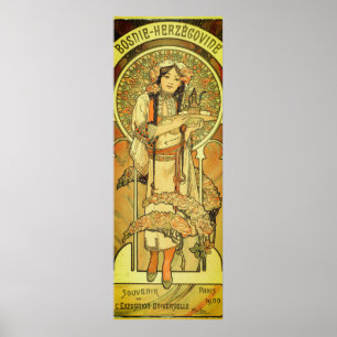 Affiche Bosnie-Herzégovine par Alphonse Mucha 1900