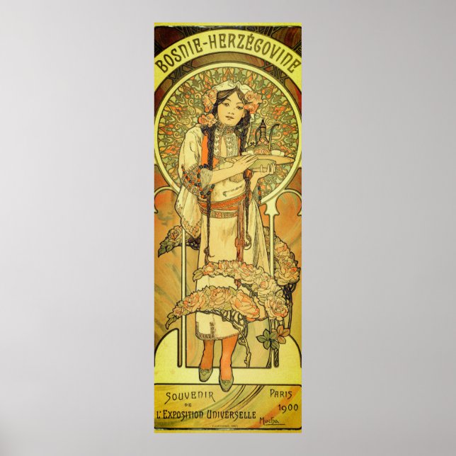 Affiche Bosnie-Herzégovine par Alphonse Mucha 1900 (Devant)