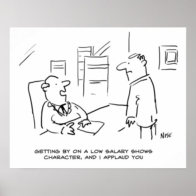 Affiche Boss applaudit le collaborateur pour la gestion su (Devant)