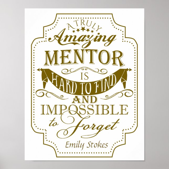 Affiche Boss art imprimé patron dame mentor coutume or (Devant)