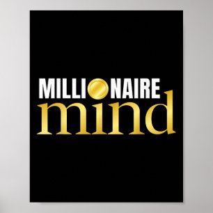 Affiche Boss Hustle, Réussite Motivation monétaire Million