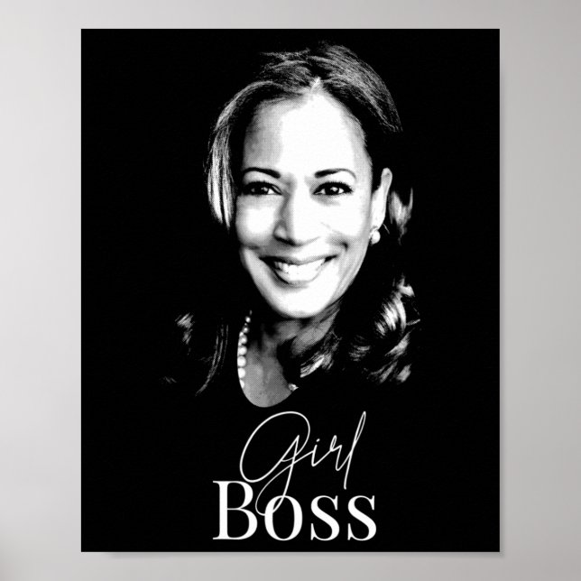 Affiche Boss Kamala Harris Pour Libéraux-Démocrates (Devant)