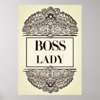 Affiche Boss Lady - Élégante autonomisation