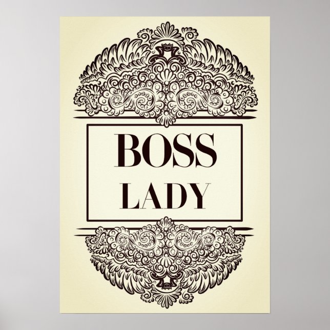 Affiche Boss Lady - Élégante autonomisation (Devant)