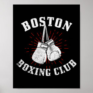 Affiche Boston Boxing Club Gants de boxe en état de détres