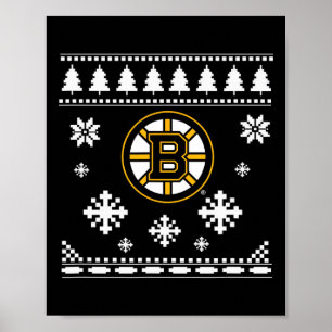 Affiche Boston Bruins Vacances de Noël moche