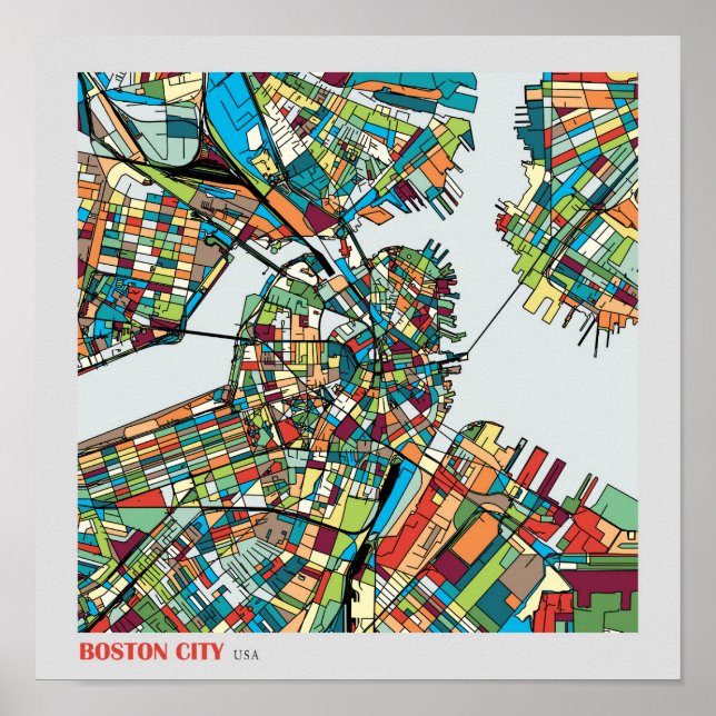 Affiche Boston City USA (Devant)