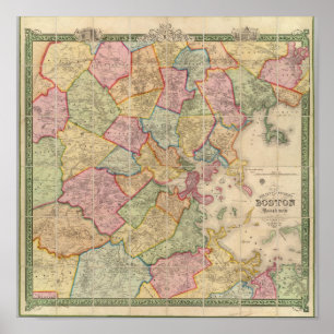 Affiche Boston et environs