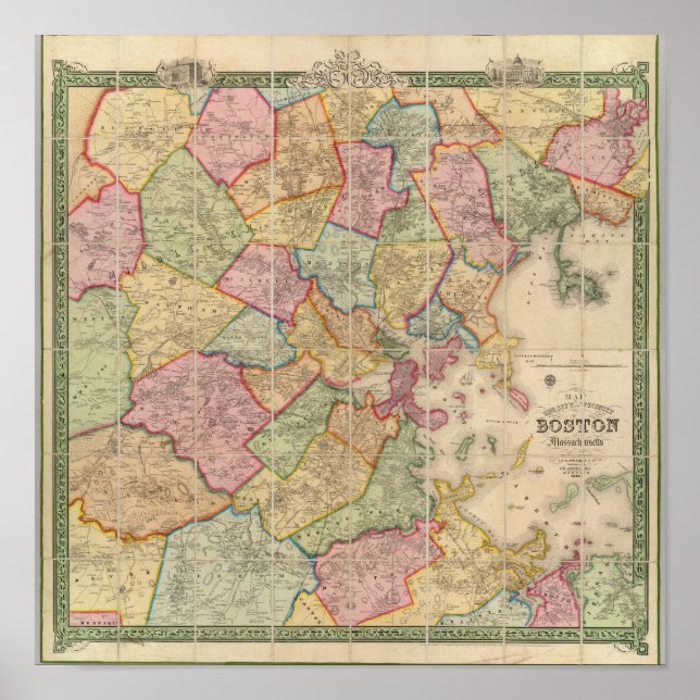 Affiche Boston et environs (Devant)