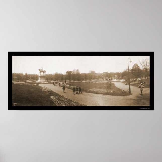 Affiche Boston MA Garden Photo 1904 (Devant)