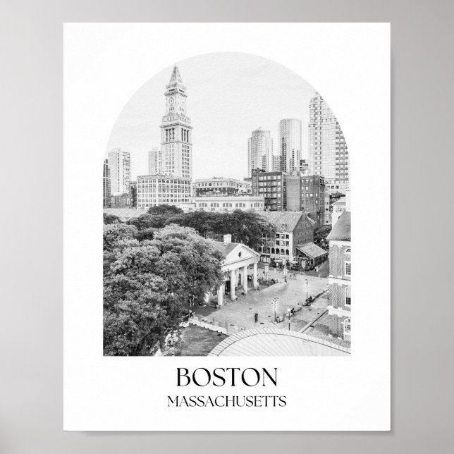 Affiche Boston Massachusetts Arch Photo Imprimer (Devant)