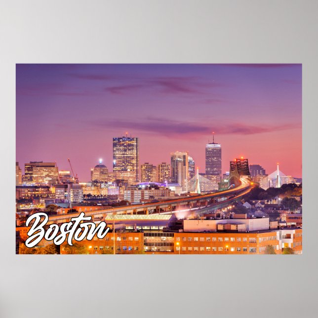 Affiche Boston, Massachusetts, États-Unis (Devant)