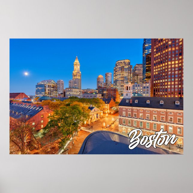 Affiche Boston, Massachusetts, États-Unis (Devant)