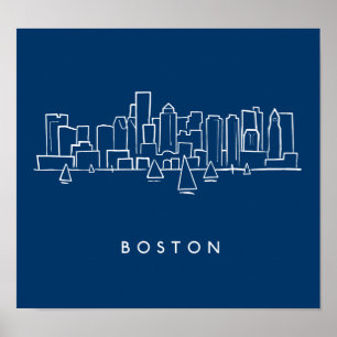 Affiche Boston Skyline