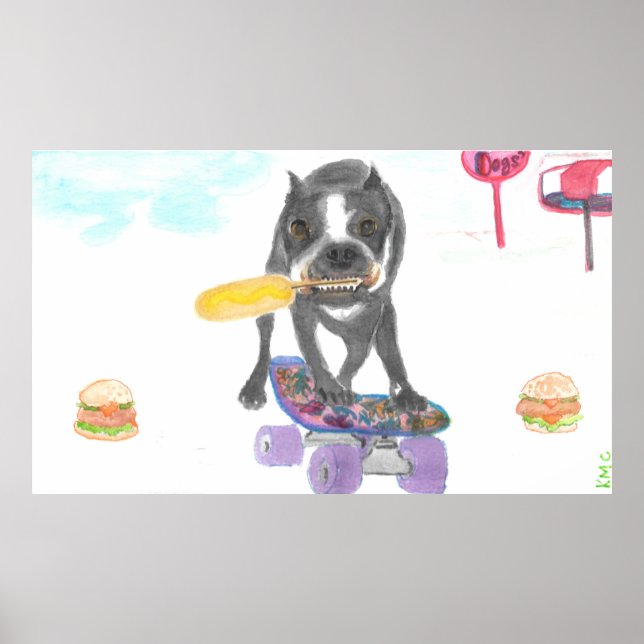 Affiche Boston Terrier Sweet Dream (Devant)