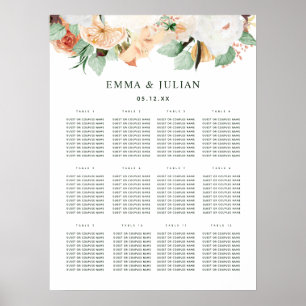 Affiche Botanique Boho Mariage de verdure