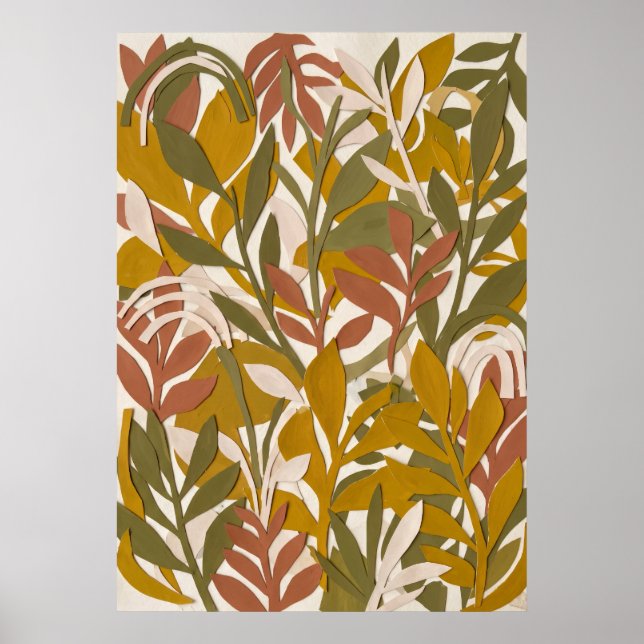 Affiche botanique Lavande Olive (Devant)