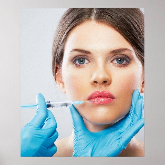 Affiche Botox and filler injections by aesthetic doctor (Devant)