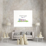 Affiche Botte de pluie familiale cadeau élégant personnali<br><div class="desc">Botte de pluie familiale,  wellington mignon drôle et personnalisé cadeau de famille élégant. Fête des pères idéale,  Fête des mères,  anniversaire,  nouvelle maison,  anniversaire du cadeau de Noël. Papa,  maman,  fille et animal de compagnie. Autres combinaisons disponibles.</div>