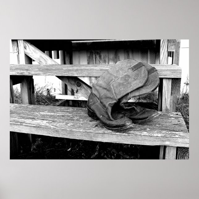 Affiche Bottes Cowboy (Devant)