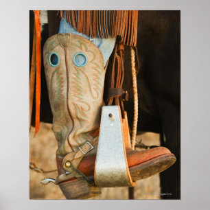 Affiche Bottes de cowboy