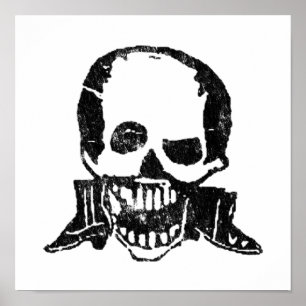 Affiche Bottes et crâne de Posada Calavera