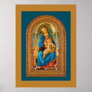 Affiche Botticelli (1445-1510) Madonna & Child Enthroned