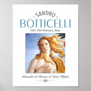 Affiche Botticelli Naissance de Vénus Peinture et Peintre 