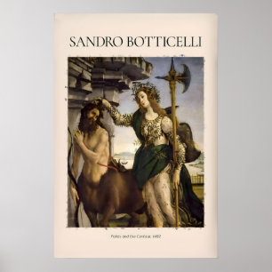 Affiche Botticelli Pallas et le Centaure Minerve Art