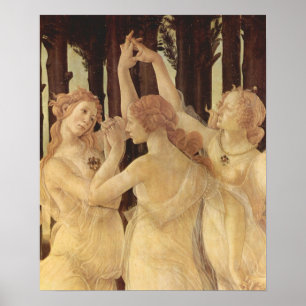 Affiche Botticelli-Ressort de Sandro (Primavera), détail