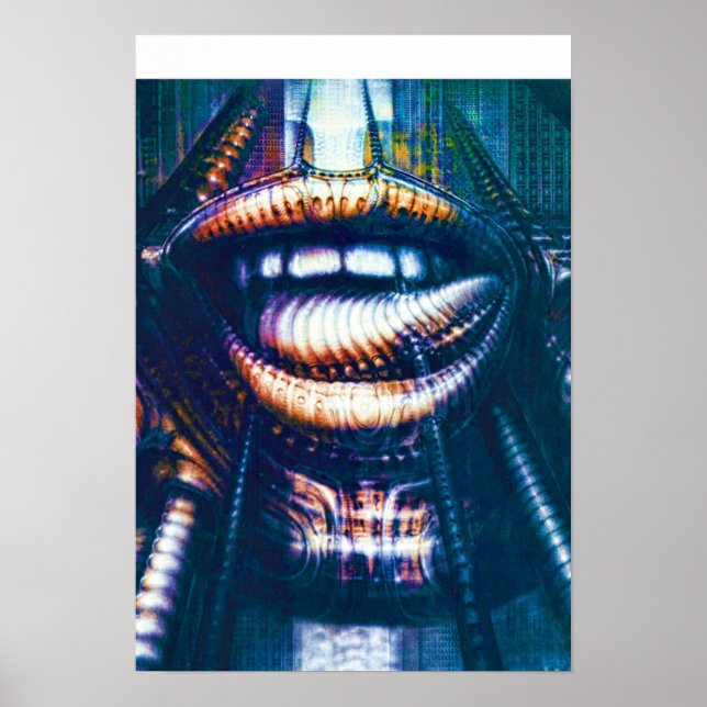 Affiche Bouche Alien H R Giger (Devant)